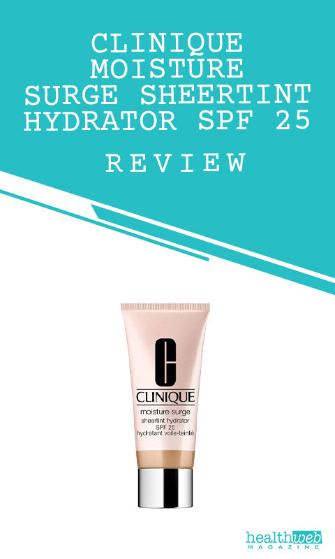 Clinique Moisture Surge Sheertint Hydrator SPF 25 Review &ndash; Hydrating Tinted Moisturizer Bottle