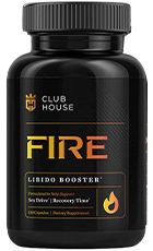 Clubhouse Fire Libido Booster Review &ndash; Male Performance Support Supplement Bottle